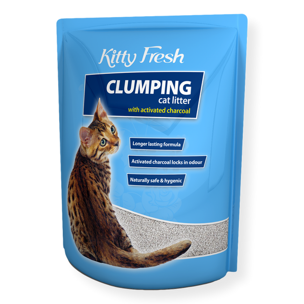 Kitty Fresh Activated Charcoal Clumping Litter 10kg *Waiheke Only*