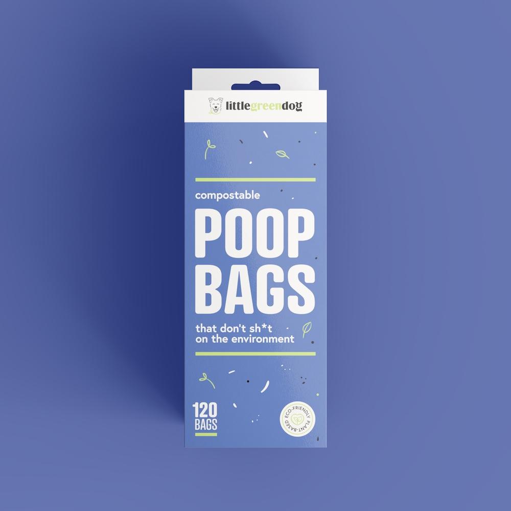 Little Green Dog Compostable Dog Waste Poop Bags NZ 120 Pack
