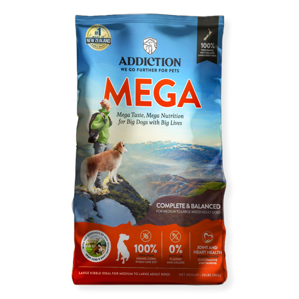 Addiction MEGA Grain Free Dog Food Pet Connect NZ