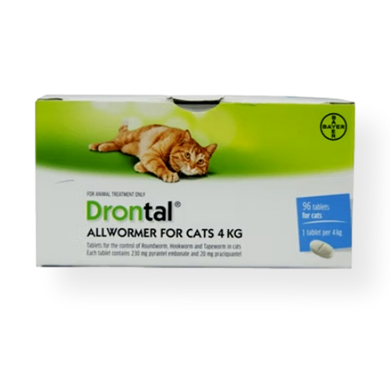 Drontal Cat Ellipsoid Worming Tablet 4kg Single