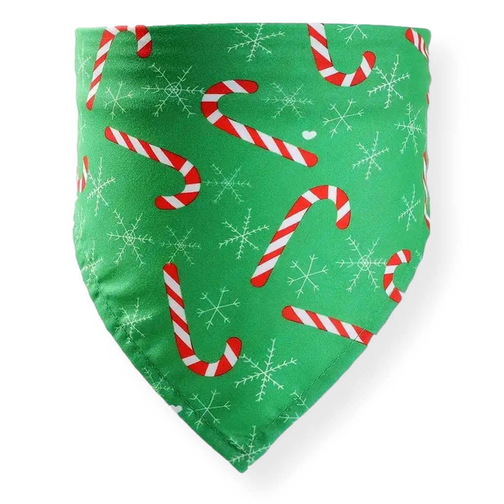 Bark & Bone Green Candy Cane Christmas Dog Bandana 65cm