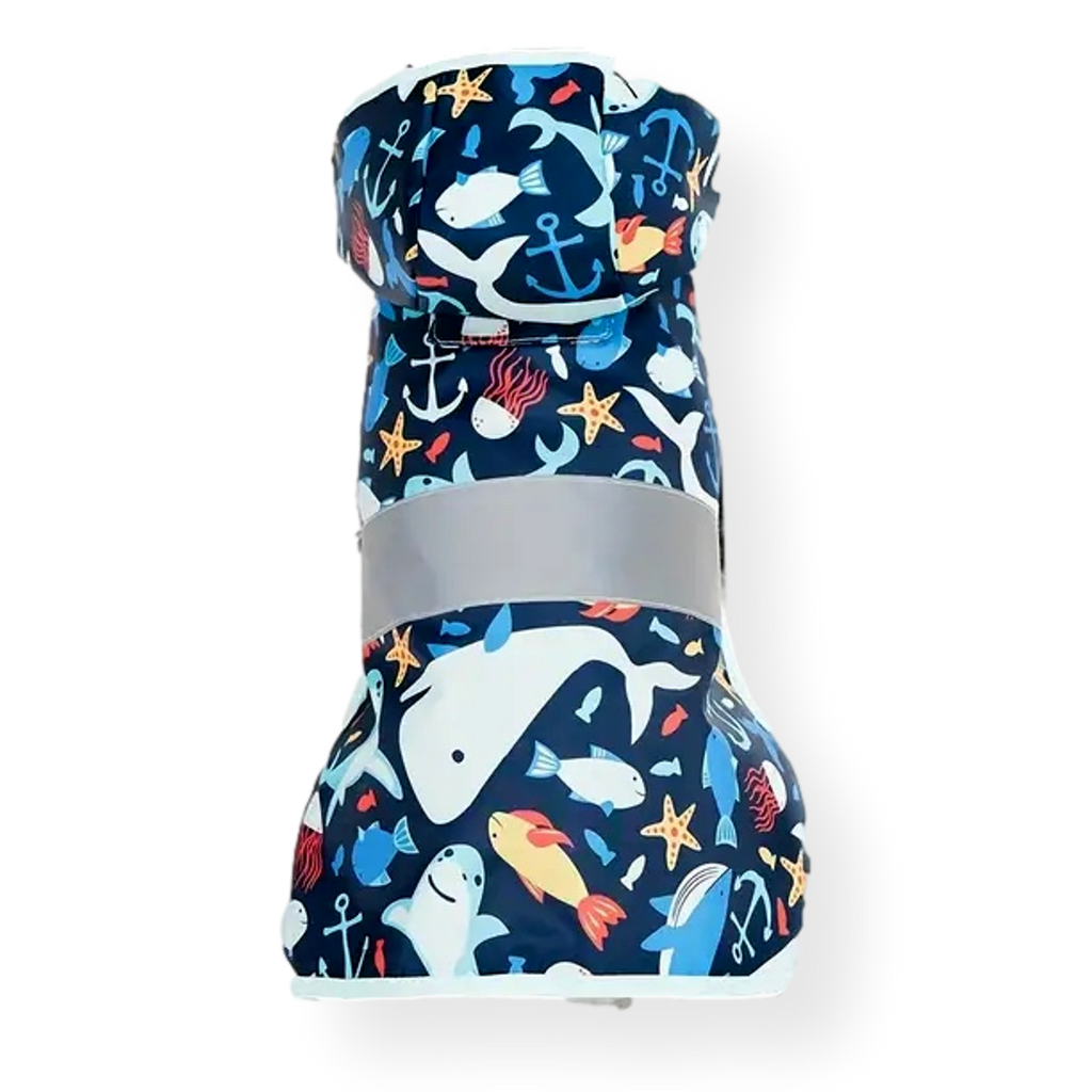 Bark & Bone Blue Shark Dog Rain Coat
