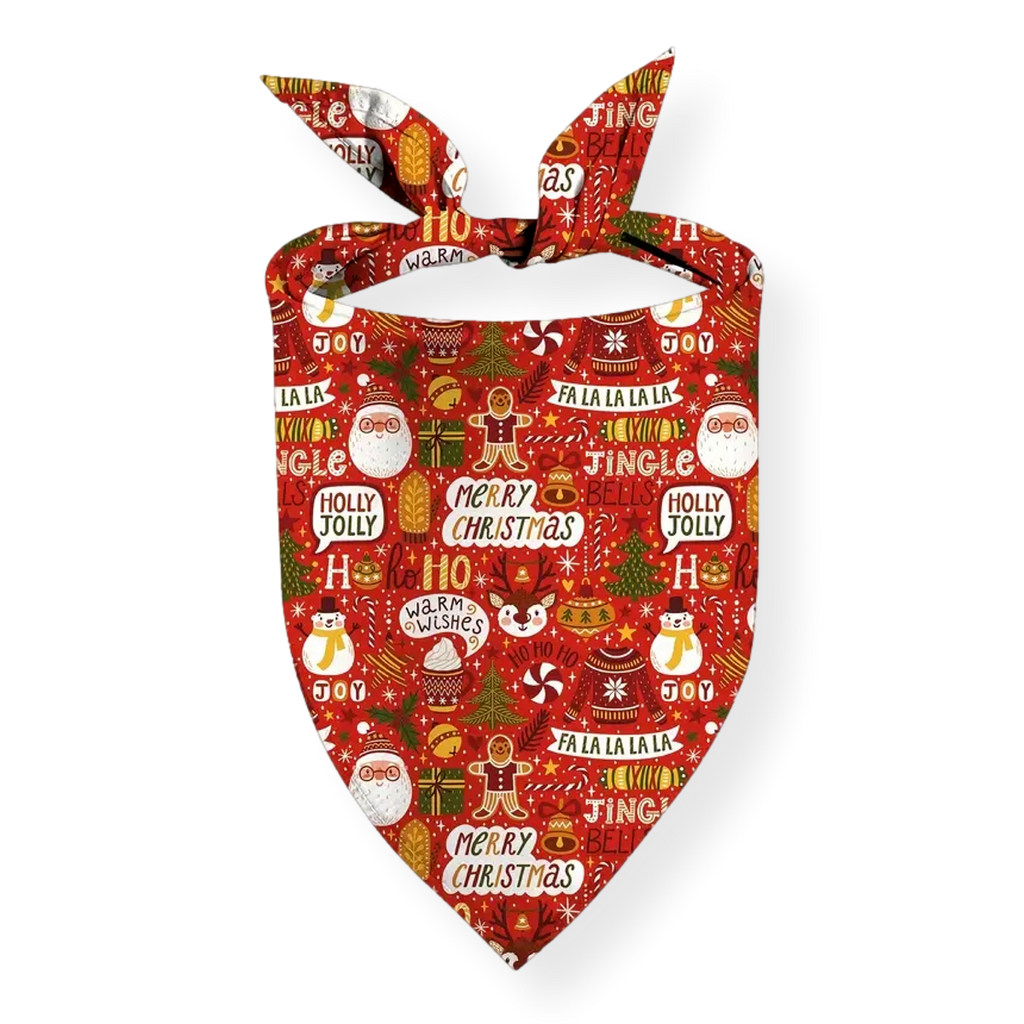 Bark & Bone Festivities Dog Xmas Unhemmed Bandana 65cm