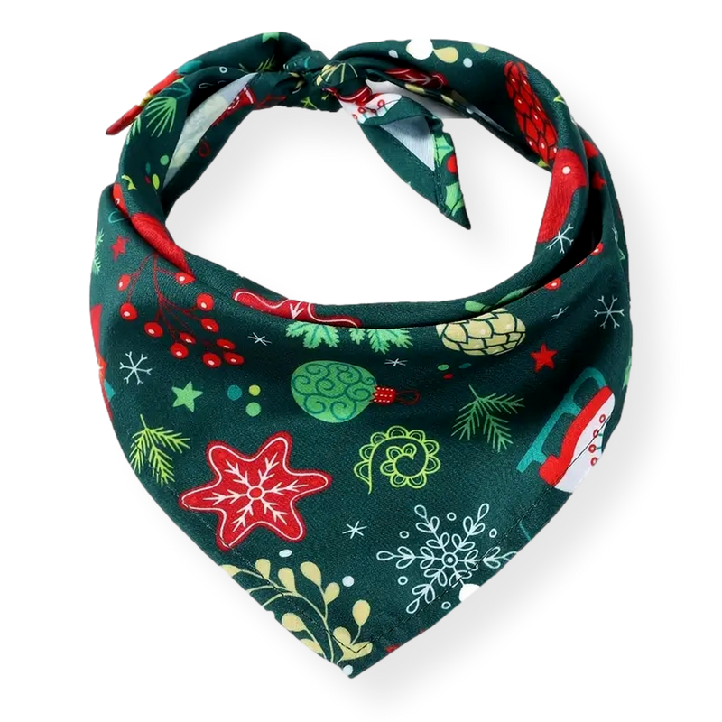 Bark & Bone Green Mistlepaws Christmas Dog Bandana 65cm