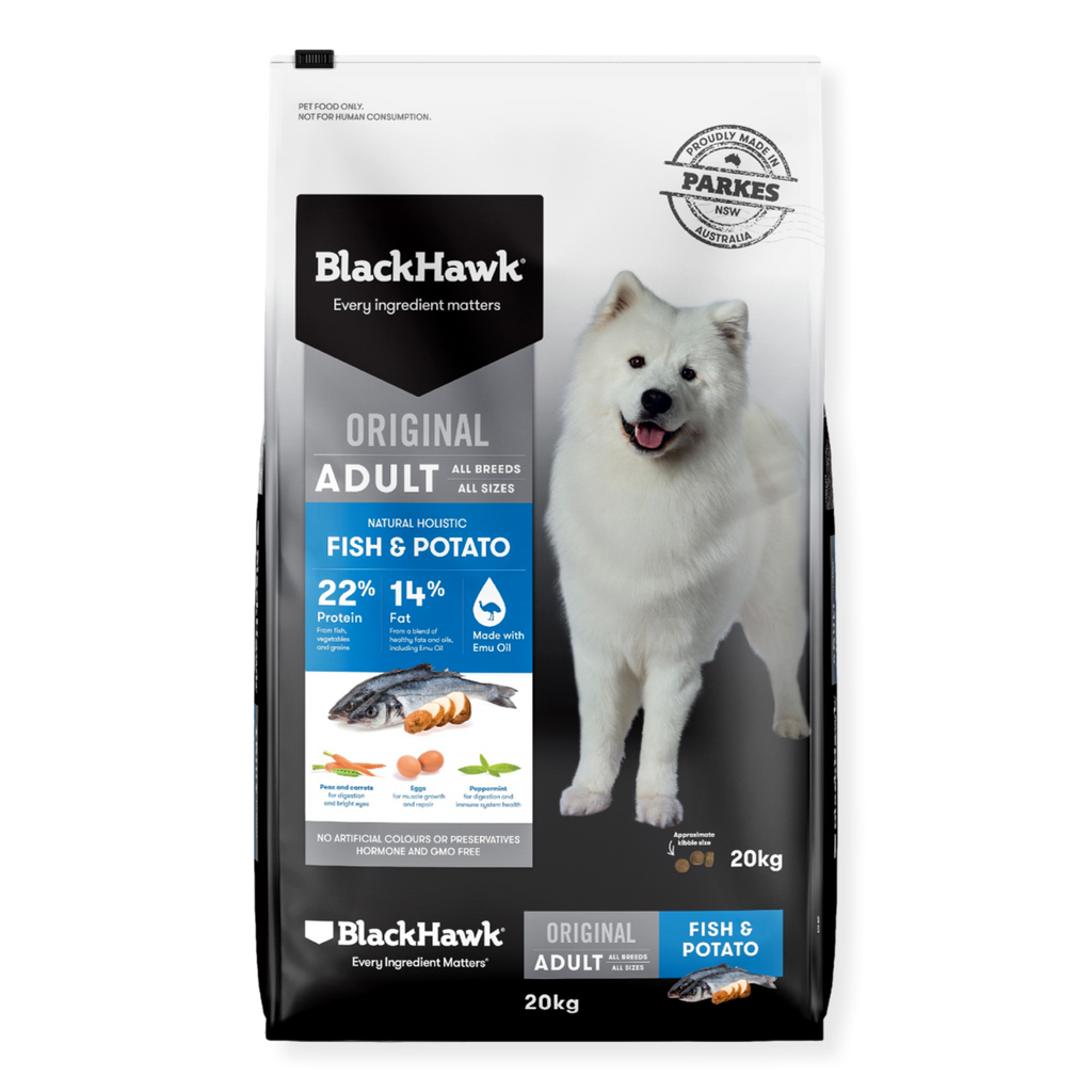 Black Hawk Fish & Potato Adult Dry Dog Food