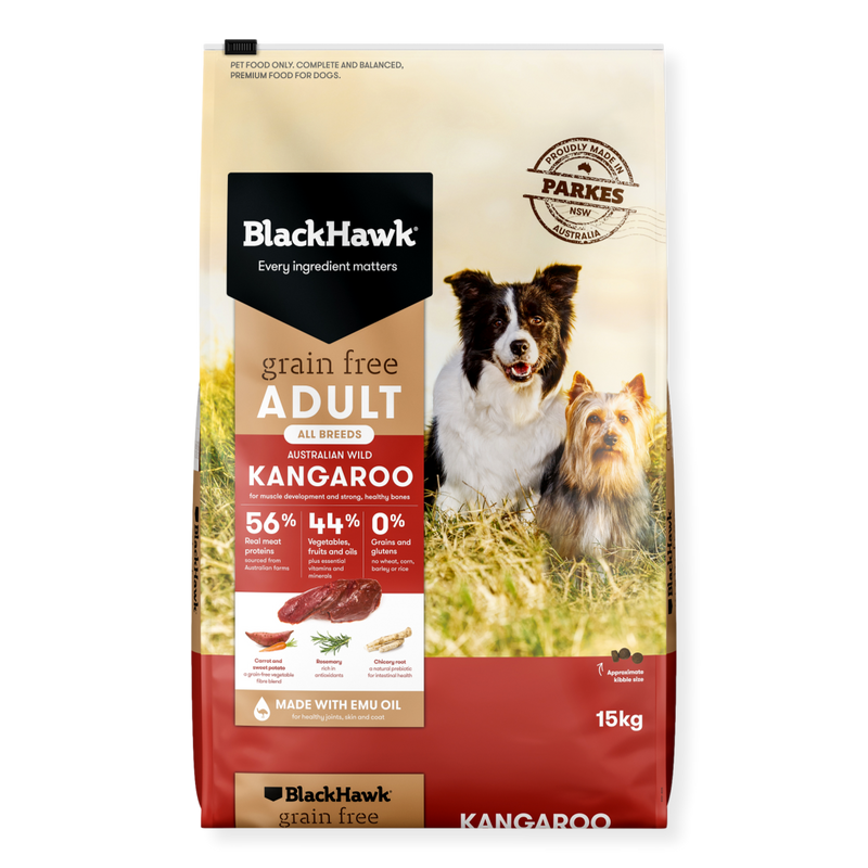 Black Hawk Grain Free Kangaroo Dog Food 15kg