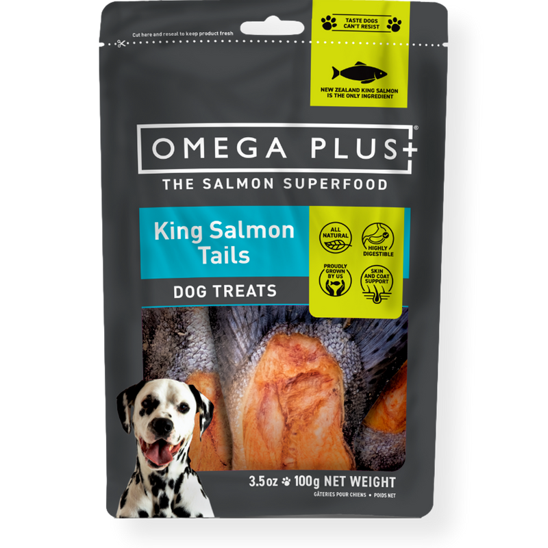Omega Plus Dog Treats Salmon Tails 100g