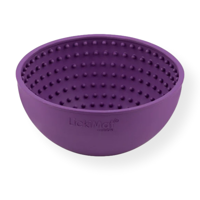 LickiMat Wobble Slow Feed Dog Bowl Turquoise 17cm