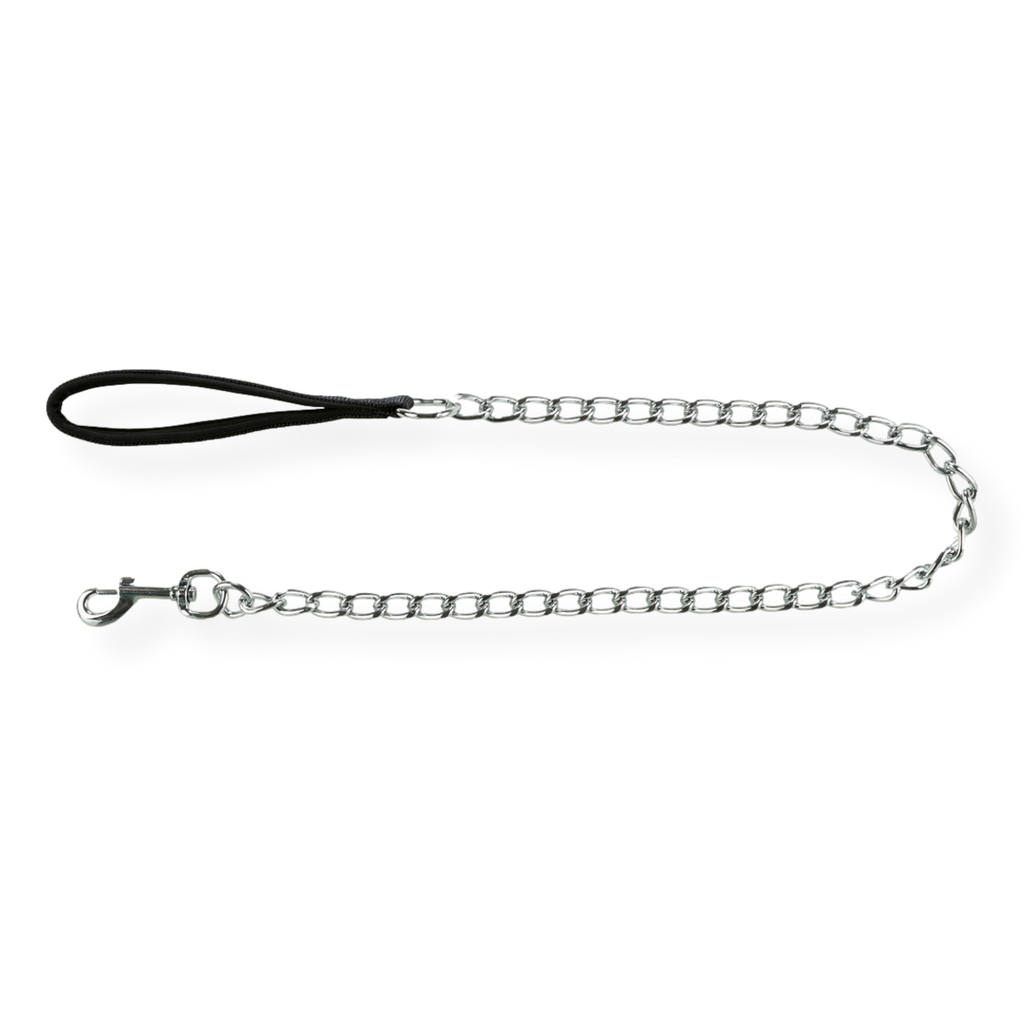 Brooklands Chain Dog Lead Black 1m - Large 4mm