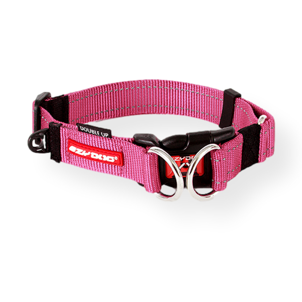 EzyDog Double Up Collar Pink