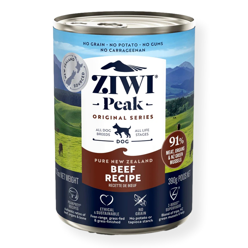 Ziwi Peak Canned Beef Dog Food 390gm
