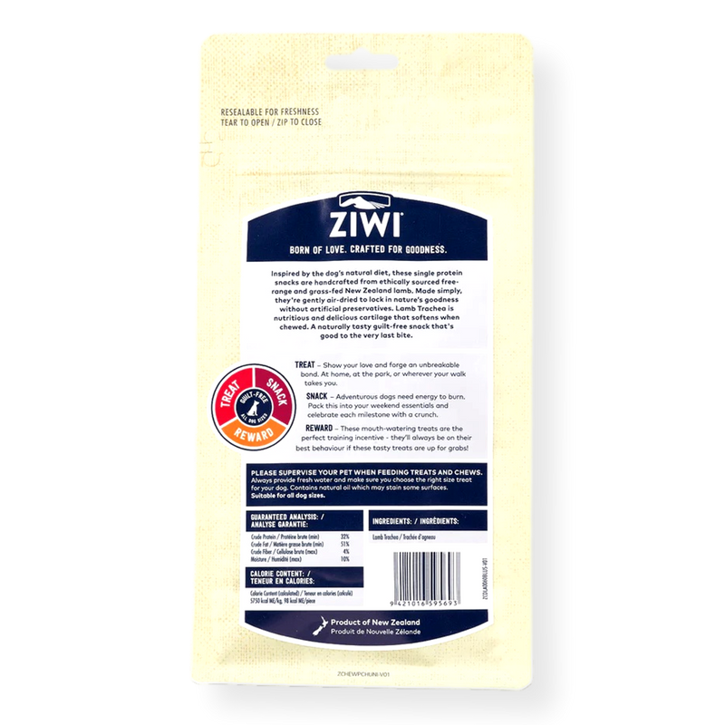 Ziwi Peak Lamb Trachea Dog Treats