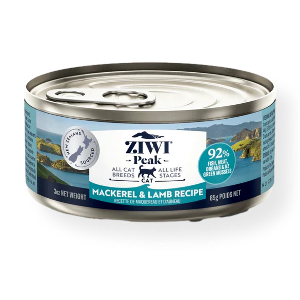 Ziwi Peak Canned Mackerel & Lamb Cat Food 