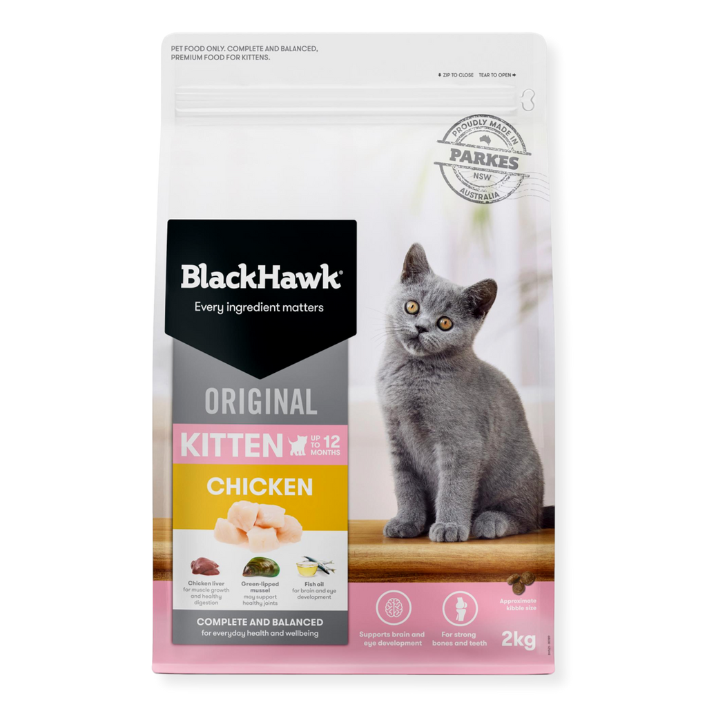 Black Hawk Original Chicken Kitten Food 2kg