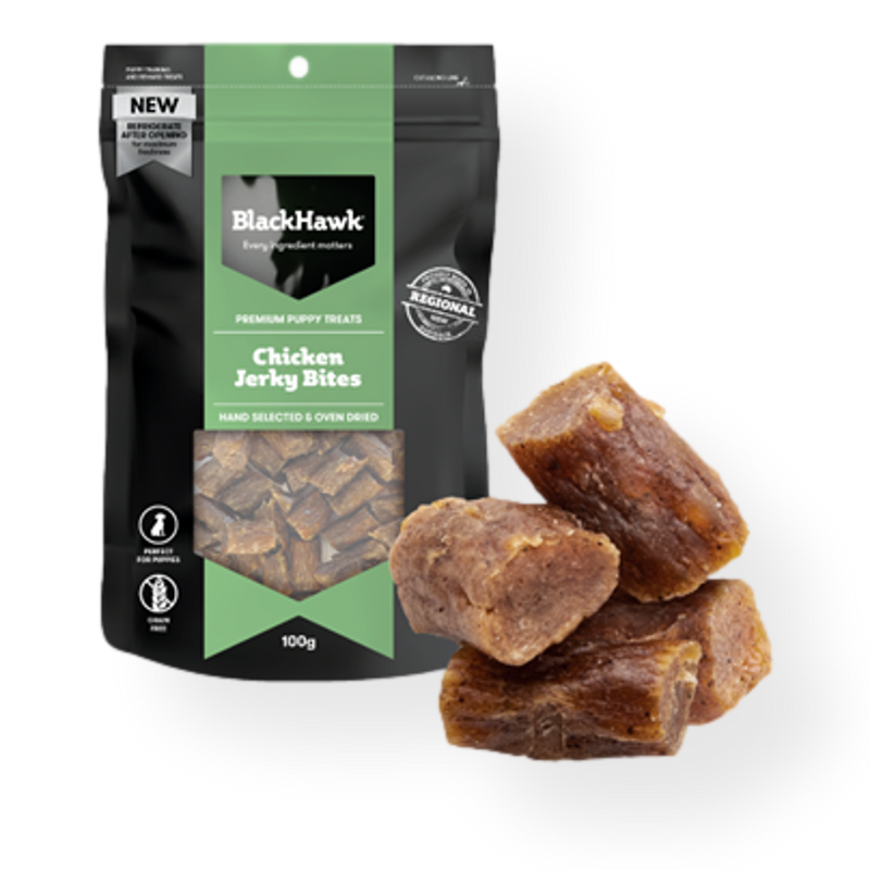 Black Hawk Puppy Chicken Bites Dog Treats 100g