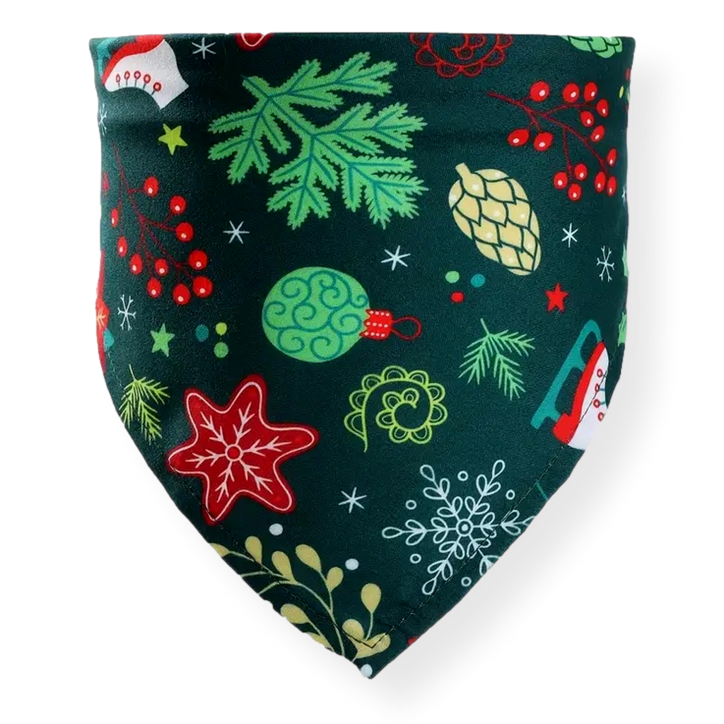 Bark & Bone Green Mistlepaws Christmas Dog Bandana 65cm