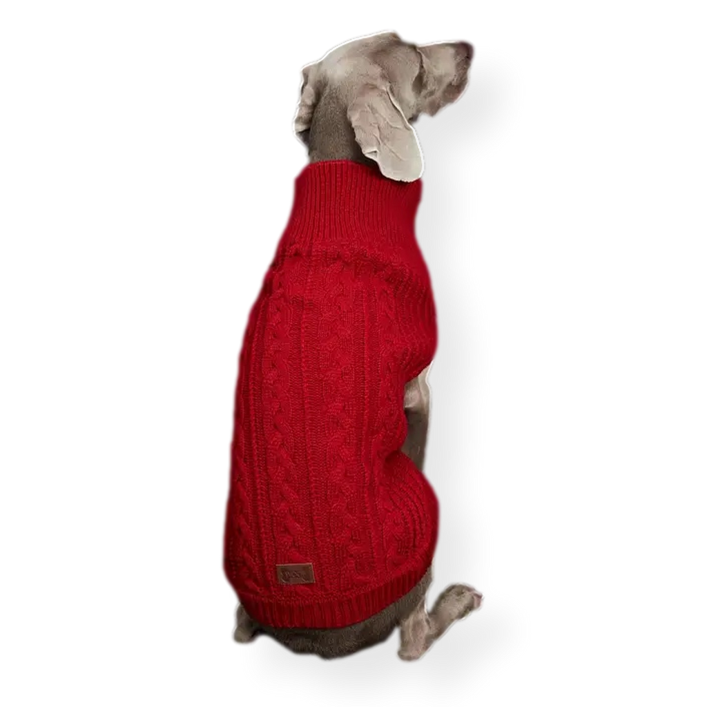 Bark & Bone Regal Red Dog Knit Coat