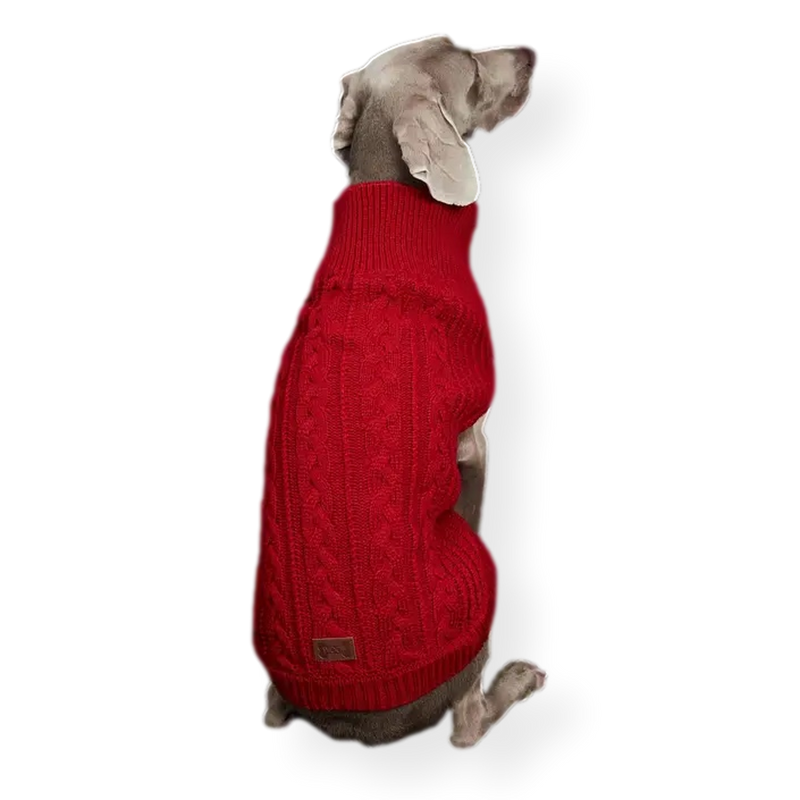Bark & Bone Regal Red Dog Knit Coat
