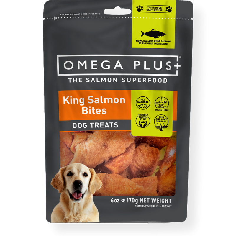Omega Plus Dog Treats Whole King Salmon 80g
