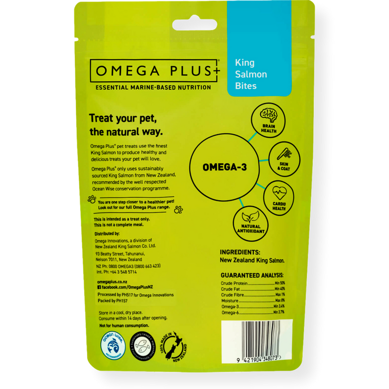 Omega Plus Dog Treats King Salmon Bites