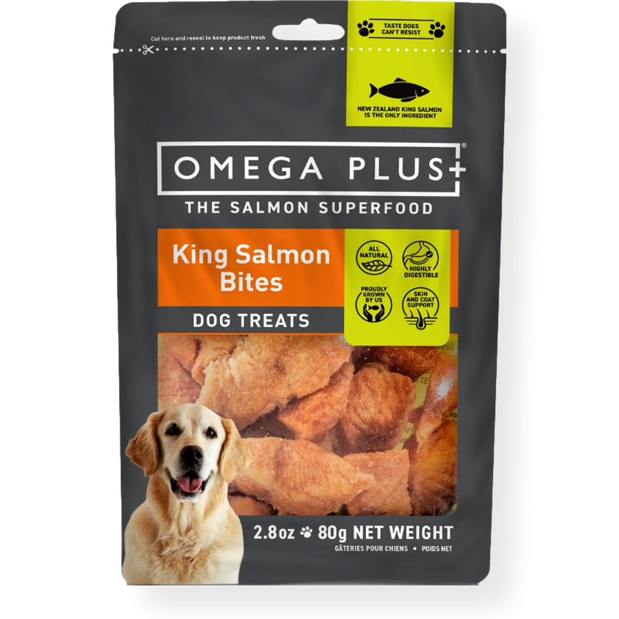 Omega Plus Dog Treats King Salmon Bites – Pet Connect NZ