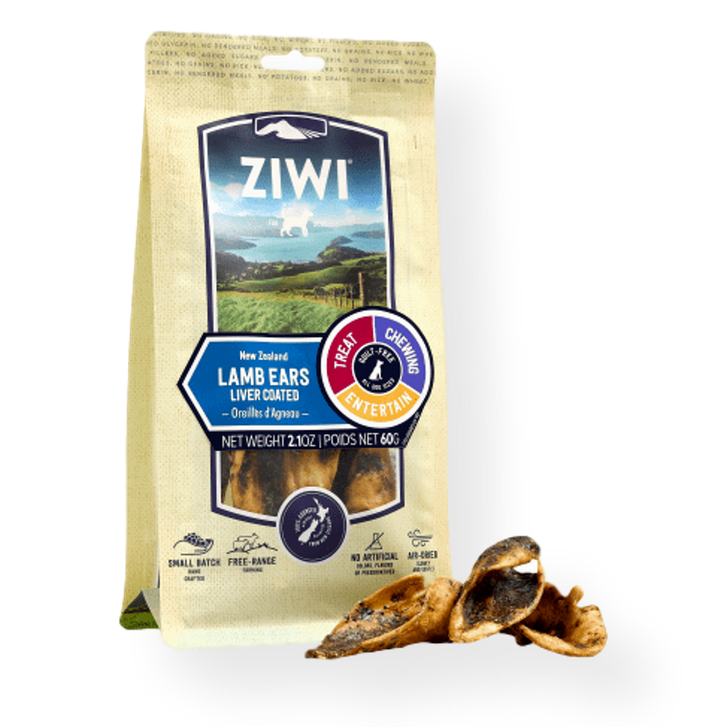 Ziwi Peak Lamb Liver Ears Liver Coated Good-Dog Chews 60g