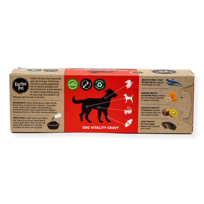 Earthz Pet Vitality Gravy Small Dog Beef 35ml 5 pack