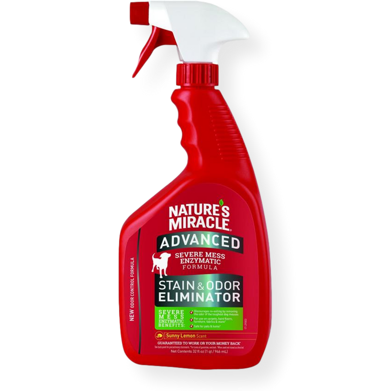 Nature's Miracle Stain and Odour Remover for Dogs -
Lemon 946mls