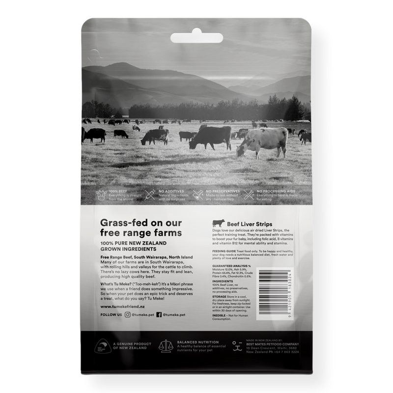 Tu Meke Beef Liver Strips Dog Treats