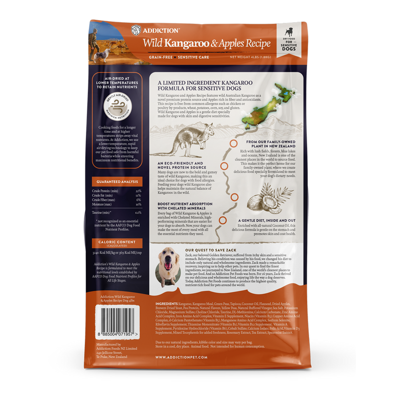 Addiction Wild Kangaroo & Apples Dog Food