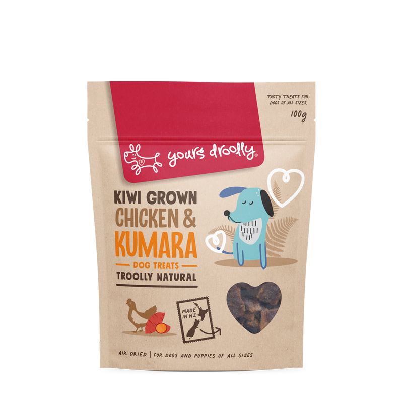 Yours Droolly Kiwi Grown Chicken & Kumara Dog Treats