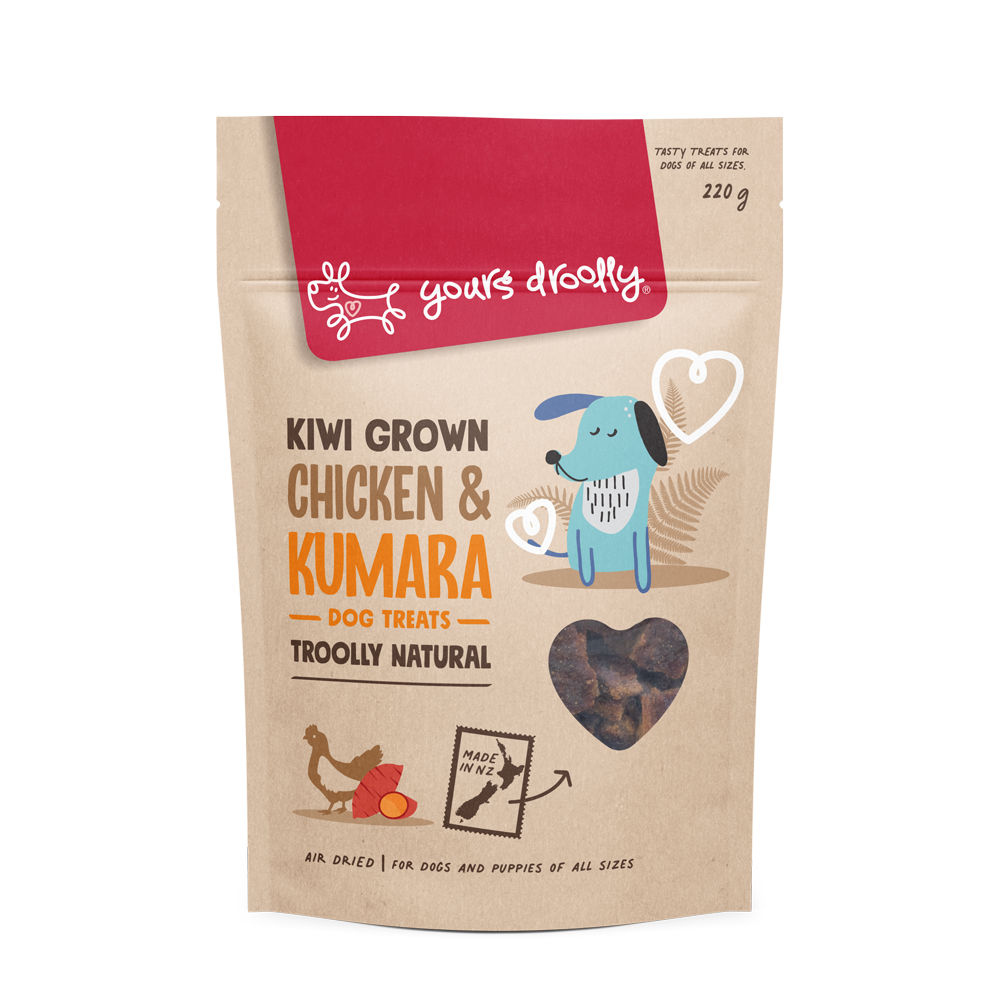 Yours Droolly Kiwi Grown Chicken & Kumara Dog Treats