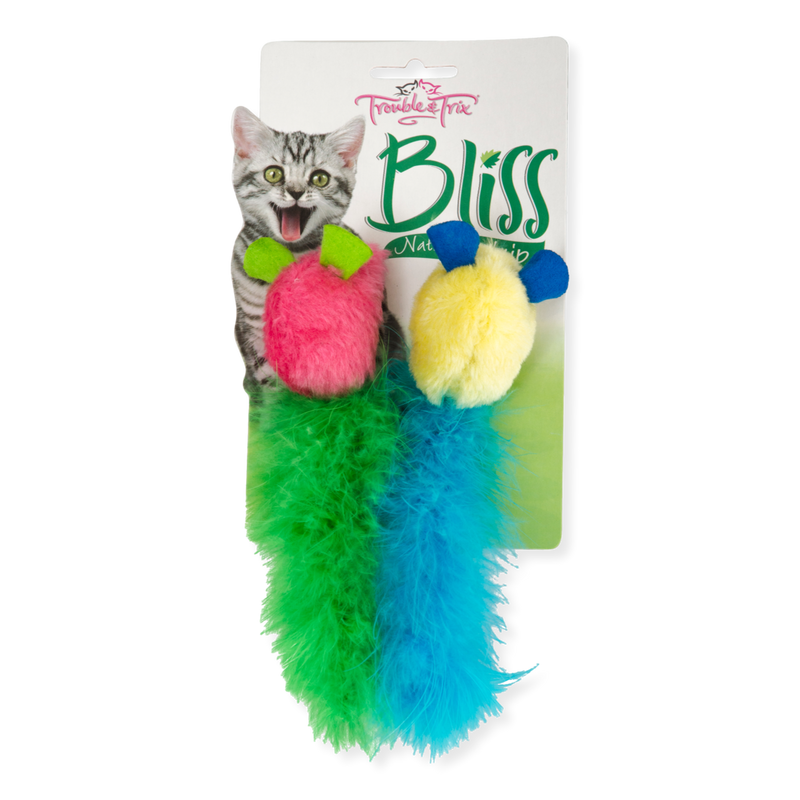 Trouble & Trix Bliss Tweet Mice 2pk