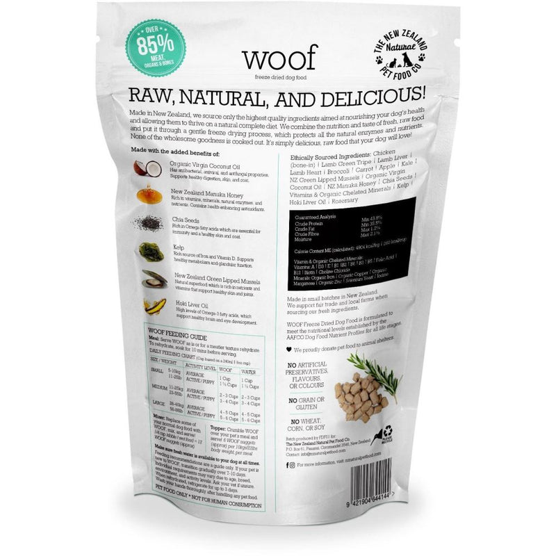 WOOF Freeze Dried Dog Food & Treat Chicken