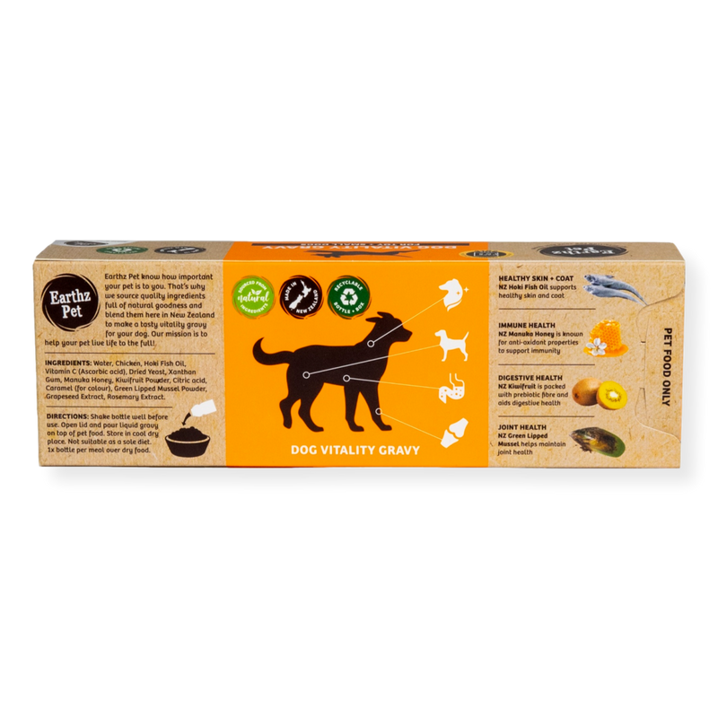 Earthz Pet Vitality Gravy Small Dog Chicken 35ml 5 pack