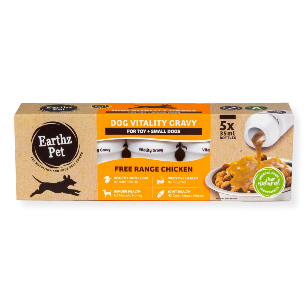 Earthz Pet Vitality Gravy Small Dog Chicken 35ml 5 pack