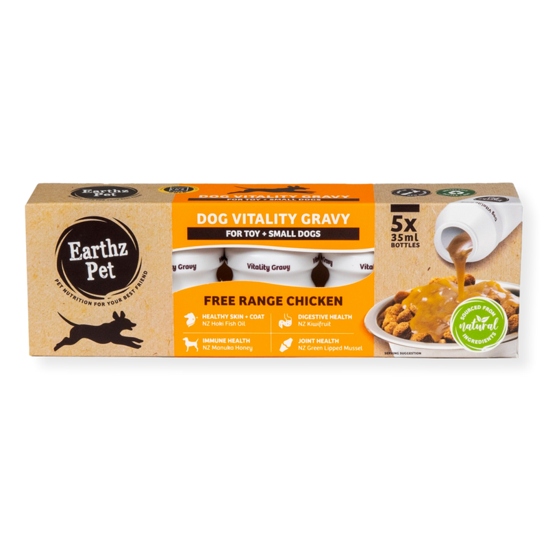 Earthz Pet Vitality Gravy Small Dog Chicken 35ml 5 pack