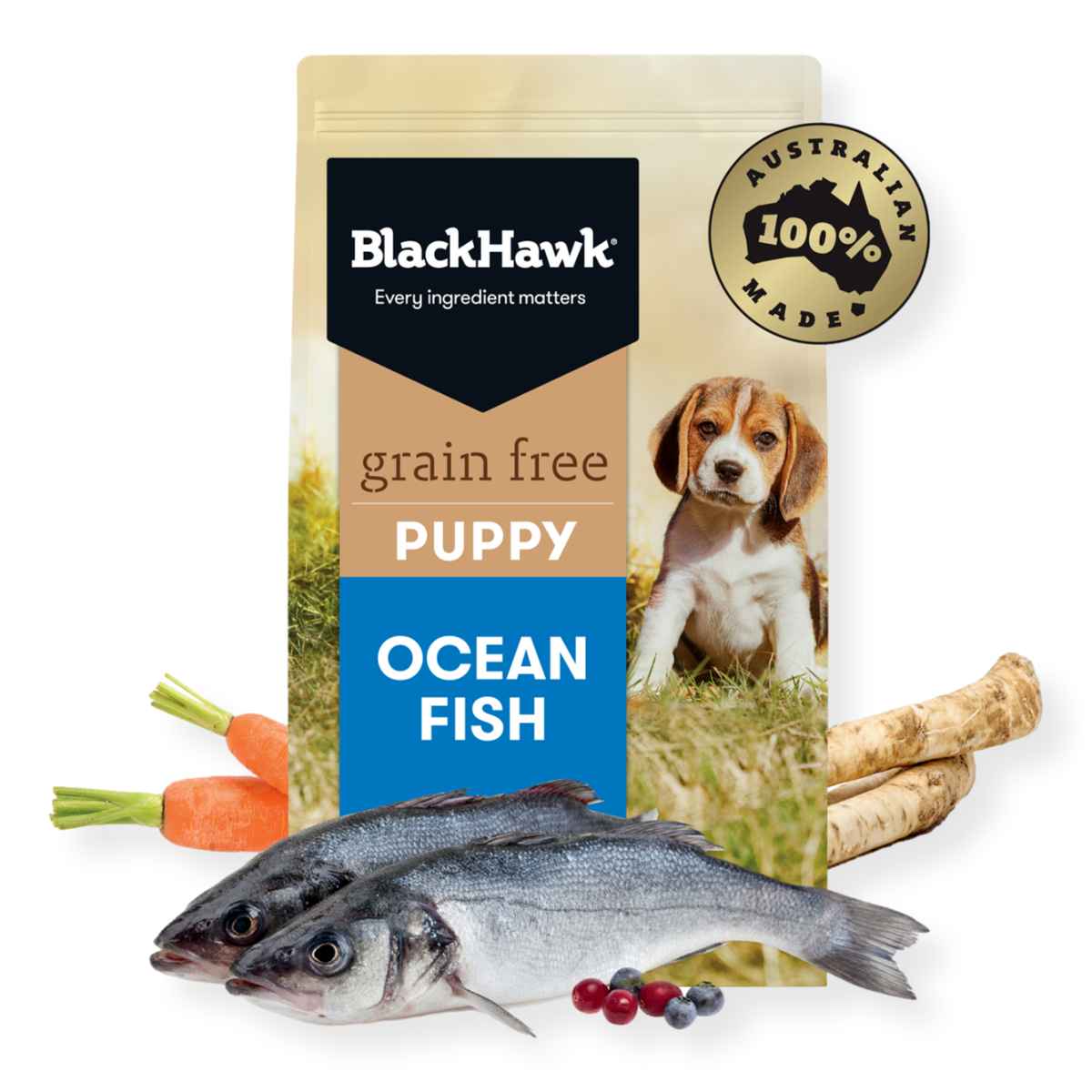 Black Hawk Ocean Fish Grain Free Puppy Food Pet Connect NZ