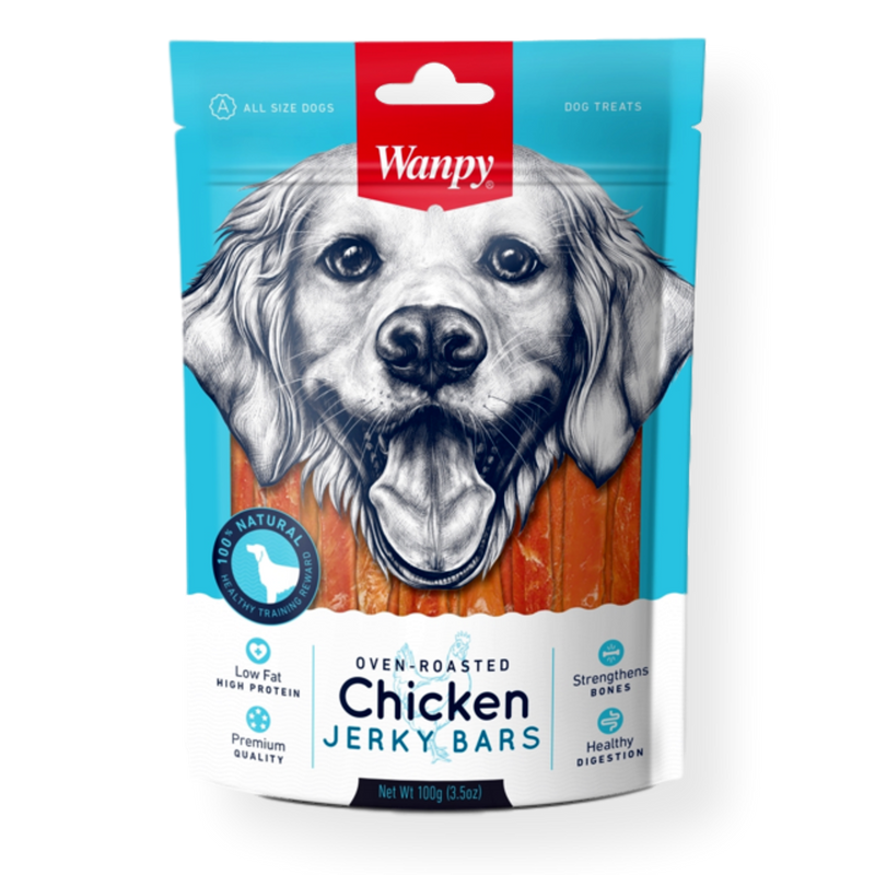 Wanpy Chicken Bar Dog Treat 100g