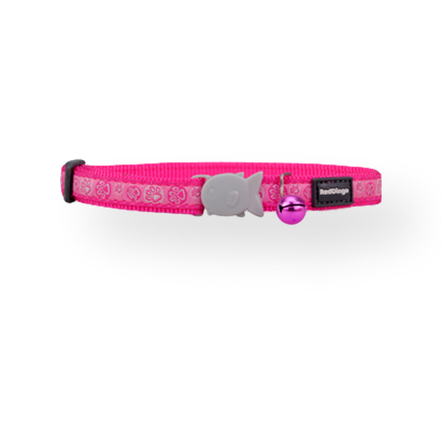 Hamilton Break-A-Way Safety Cat Collar - Adjustable Nylon, Hot Pink, 3/8-Inch Wide (Fits 8-12 Inch Necks) - View #5