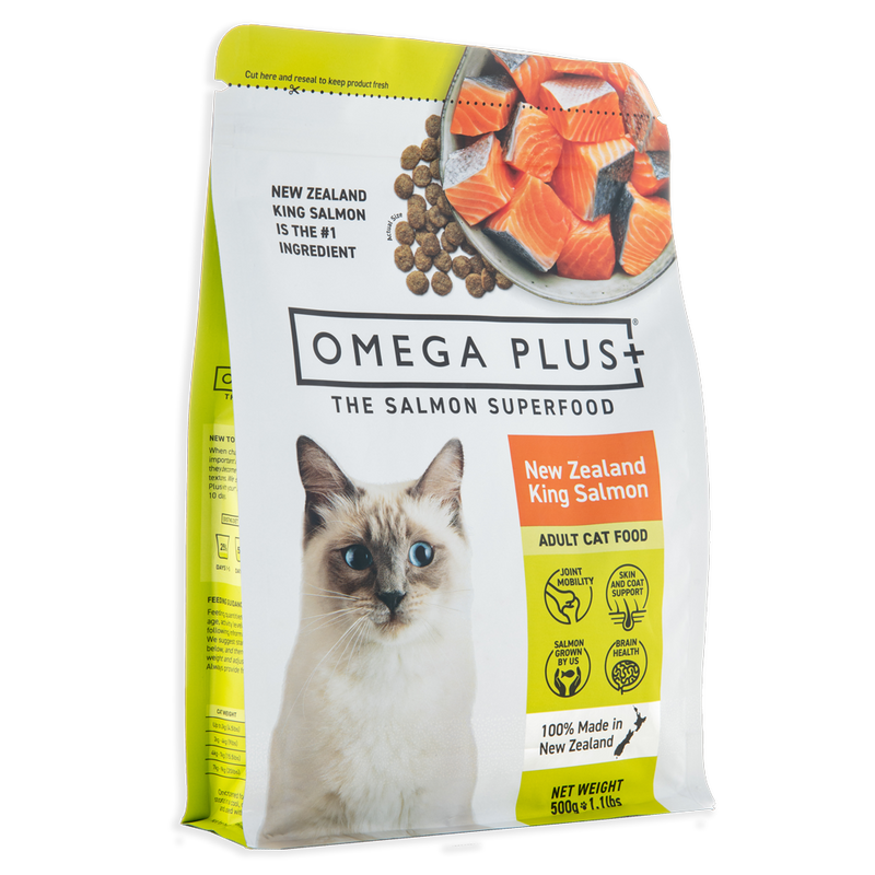 Omega Plus Dry Cat Food King Salmon 