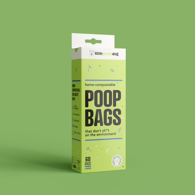 Little Green Dog Compostable Poop Bags 60 Pack