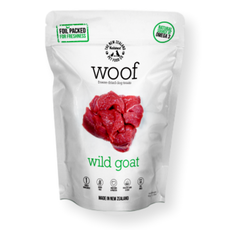 WOOF Freeze Dried Dog Treats Wild Goat