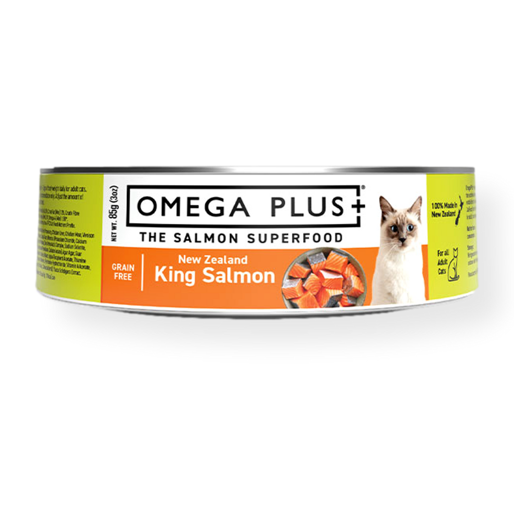 Omega Plus Cat Food Wet King Salmon Tins
