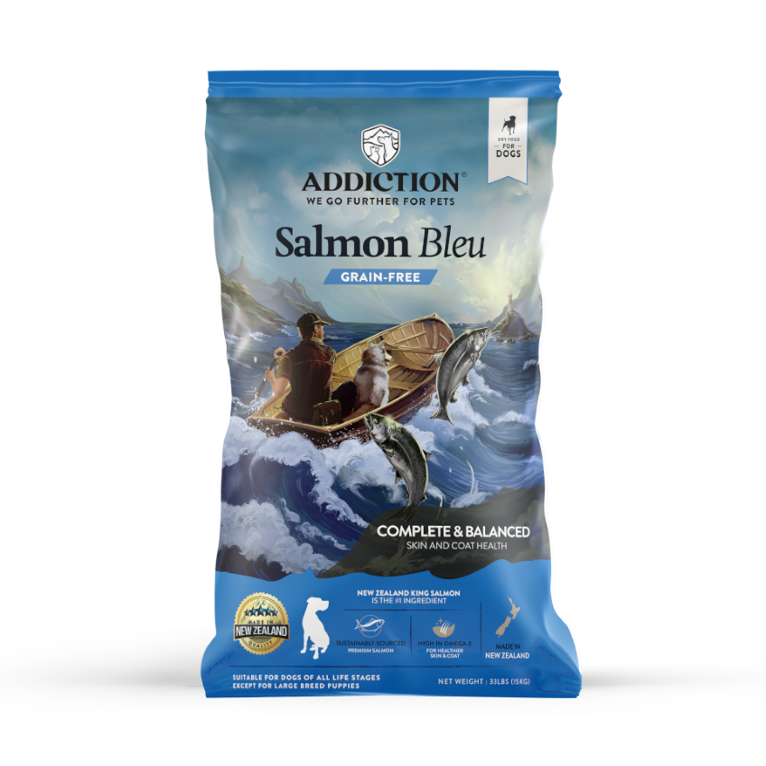 Addiction Salmon Bleu Grain Free Dog Food