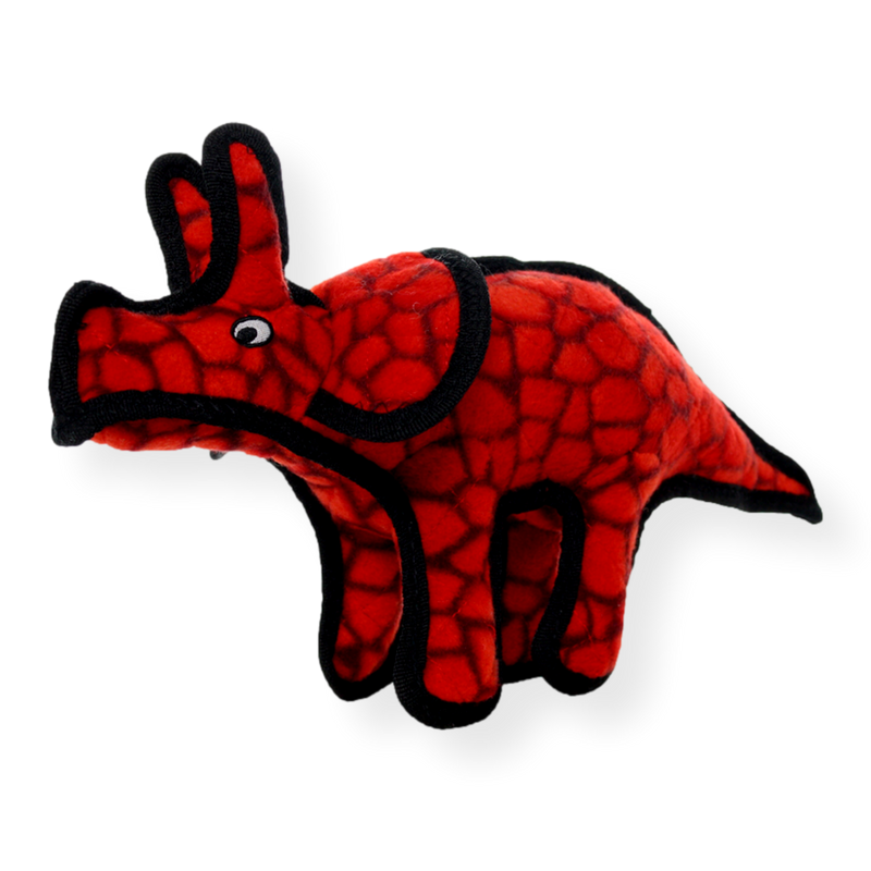 Tuffy Jr Dinosaur Triceratops Dog Toy