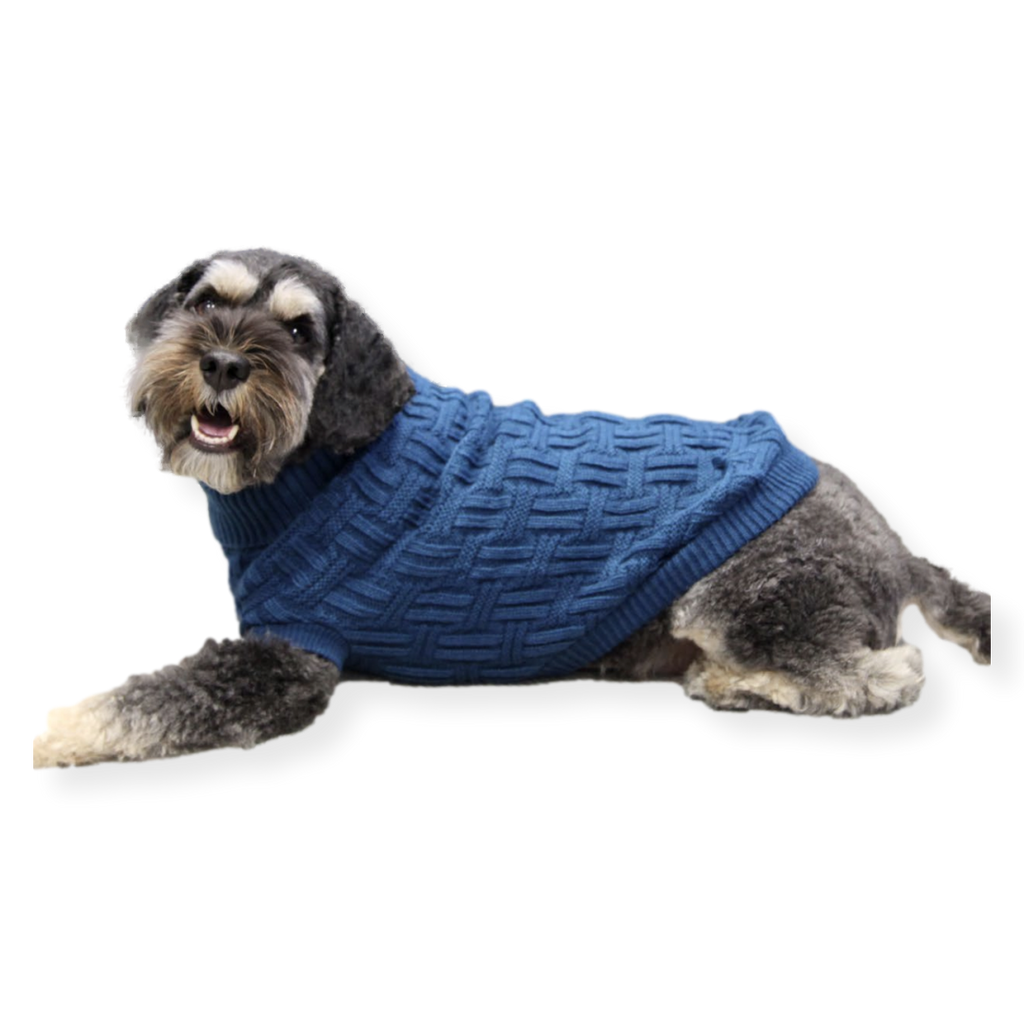 Pet One Komfy Knit Dog Coat Knitted Jumper Dark Teal