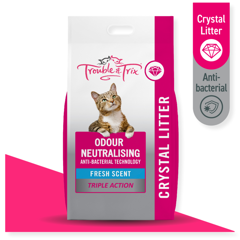 Trouble & Trix Anti Bacterial Crystal Litter *Waiheke Only*