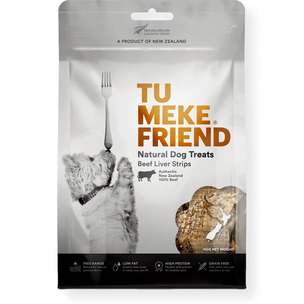 Tu Meke Beef Liver Strips Dog Treats 100gm