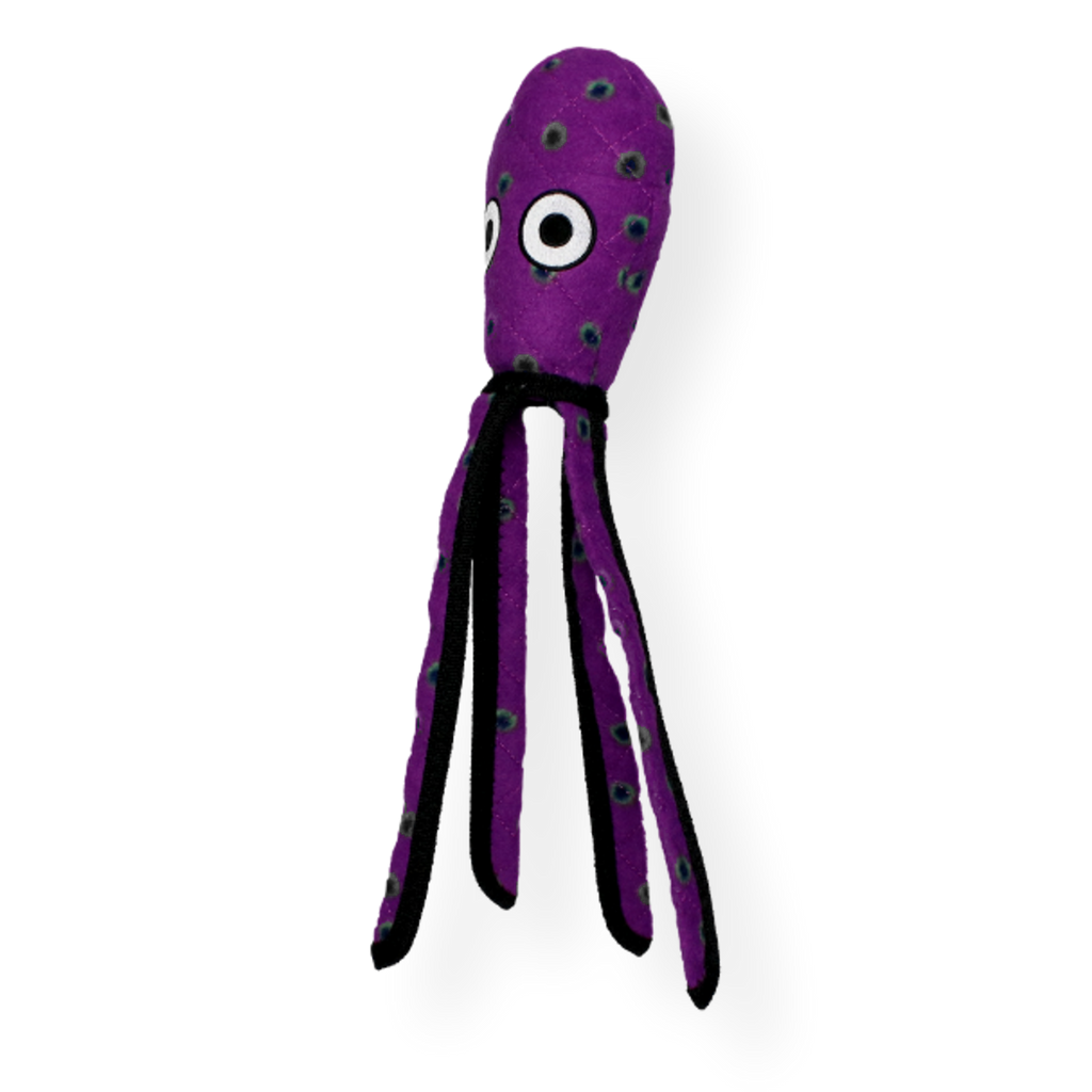 Tuffy Squid Purple Ocean Creature Dog Toy